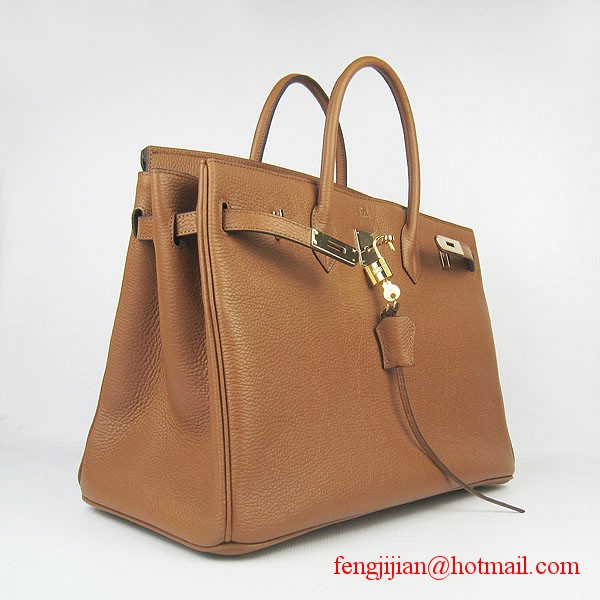 Hermes Birkin 40cm Togo Bag Light Coffee 6099